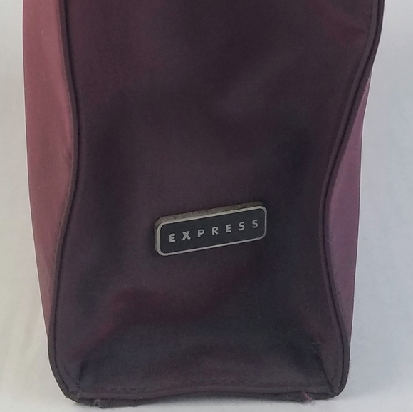 Vintage Express Burgundy Iridescent Small Tote Bag - Picture 3 of 10